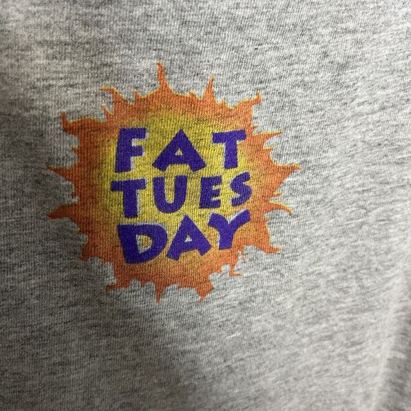 Fat Tuesday Cozumel Vintage Tank Top Gray Graphic Print Large Party RARE VGCond - Picture 6 of 10